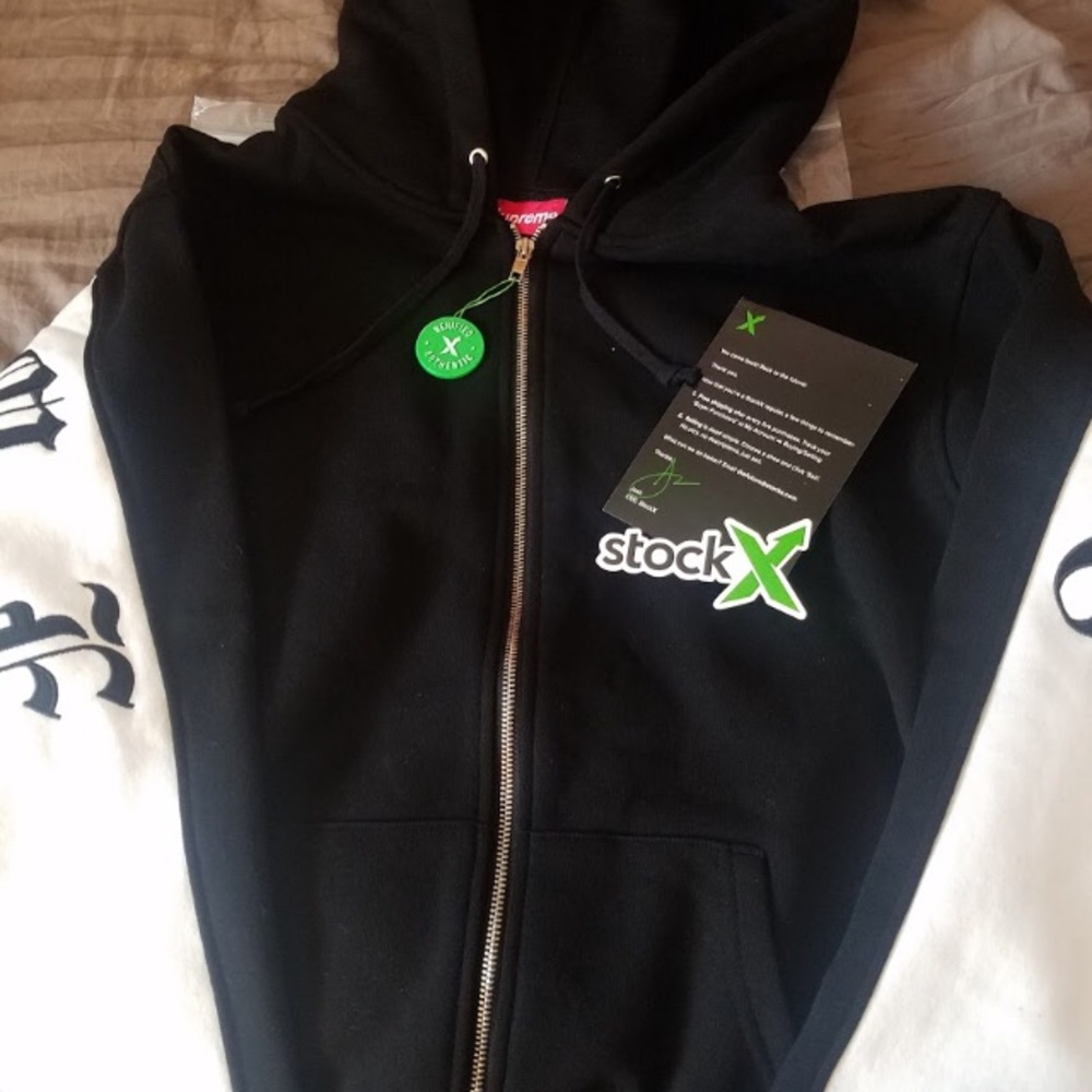 ❌SOLD❌ Supreme Old English Zip Up Sweatshirt